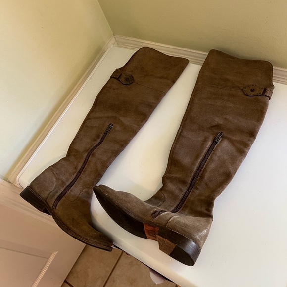 Frye OTK Boots, Brown, Size 7 - Picture 3 of 10